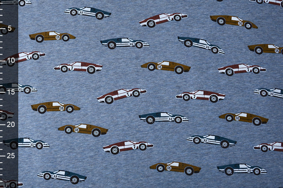 Jogging Alpenfleece Vintage Racecar Jeans Melange