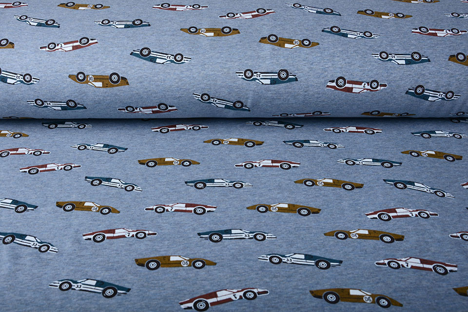 Jogging Alpenfleece Vintage Racecar Jeans Melange