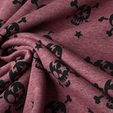 Jogging Alpenfleece Skull Wine Red Melange