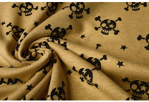 Jogging Alpenfleece Skull Ocher Yellow Melange