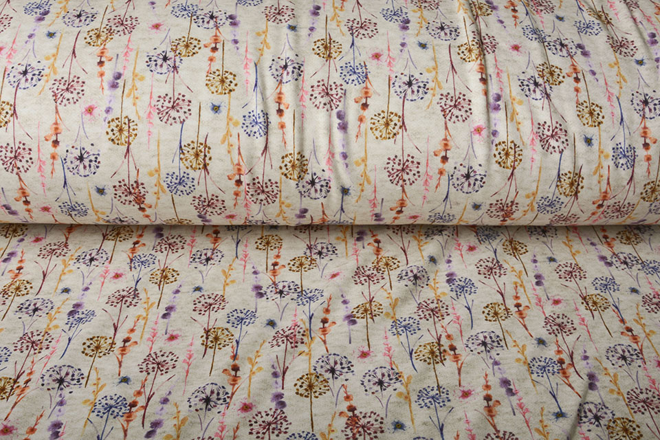 Jogging Alpenfleece Bladder Flower Creme Melange