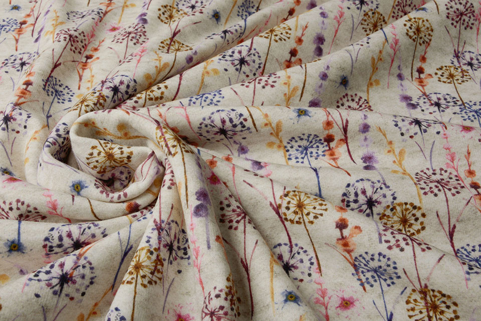 Jogging Alpenfleece Bladder Flower Creme Melange