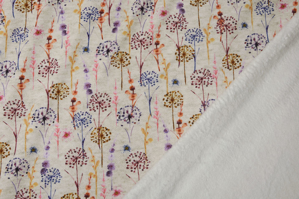Jogging Alpenfleece Bladder Flower Creme Melange
