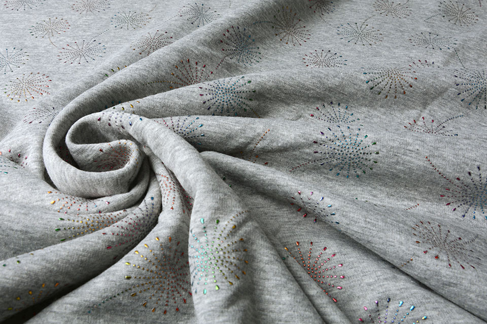 Jogging Alpenfleece Paardenbloem Druppel Grijs Melange