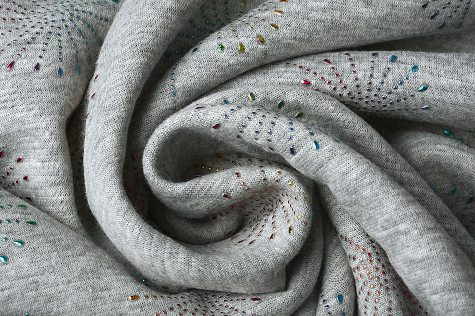 Jogging Alpenfleece Paardenbloem Druppel Grijs Melange