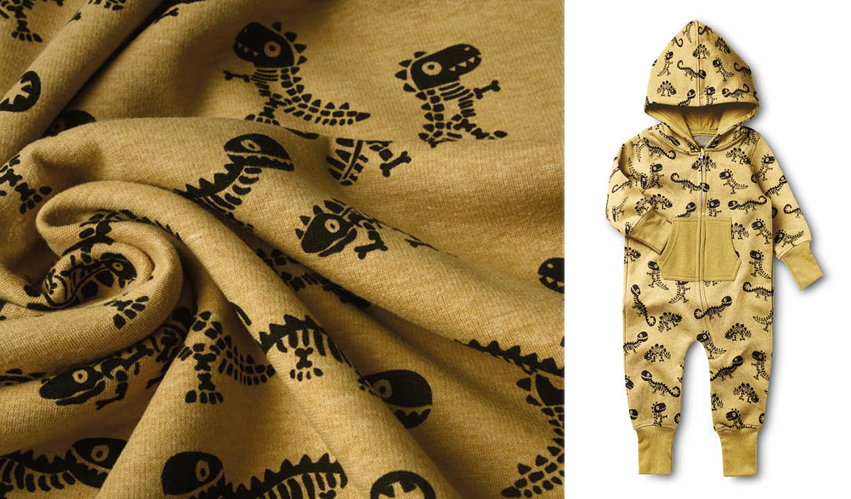 Jogging Alpenfleece Dino Ocher Yellow Melange