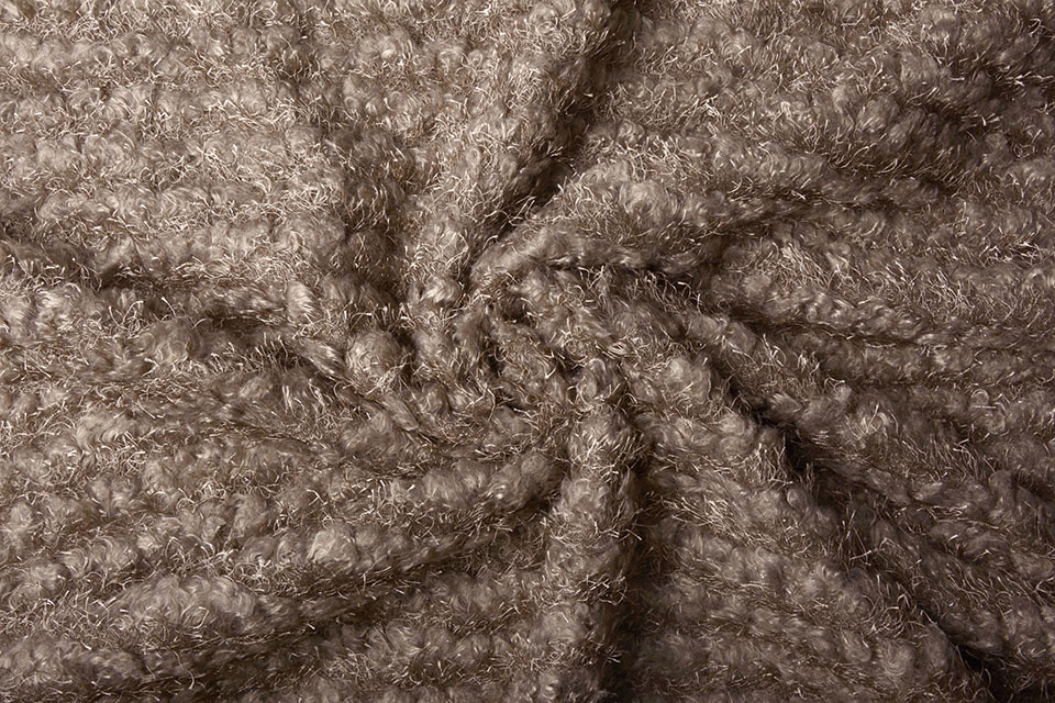 Fancy Bouclé Glitter Taupe