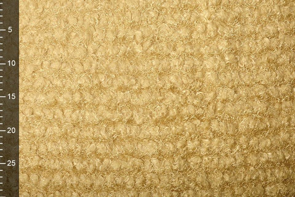 Fancy Bouclé Glitzer Ockergelb