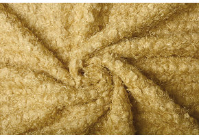 Fancy Bouclé Glitter Oker Geel