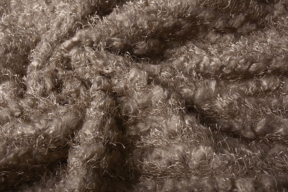 Fancy Bouclé Glitter Taupe