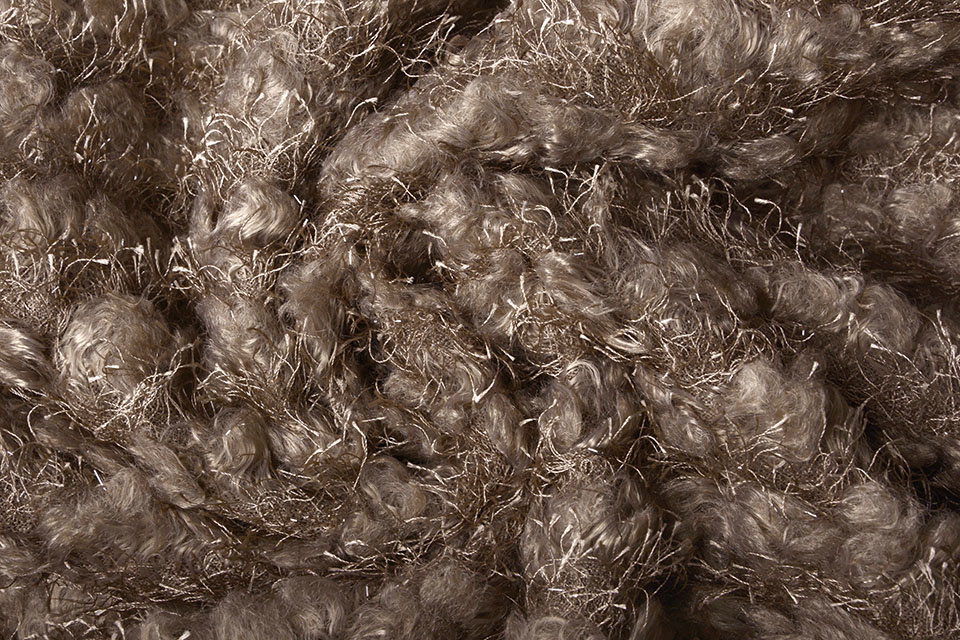 Fancy Bouclé Glitter Taupe