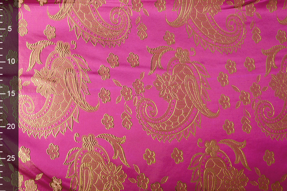 Brokaat Katherine Paisley Fuchsia