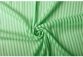 Interlock Mesh Stripes Mint Green