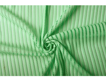 Interlock Mesh Stripes Mint Green
