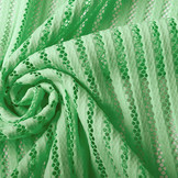 Interlock Netstof Strepen Mint Groen