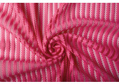 Interlock Mesh Streifen Rosa