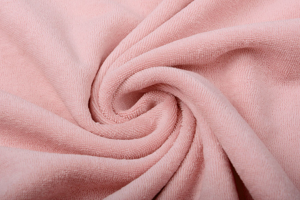 Stretch Frottee Hell Rosa