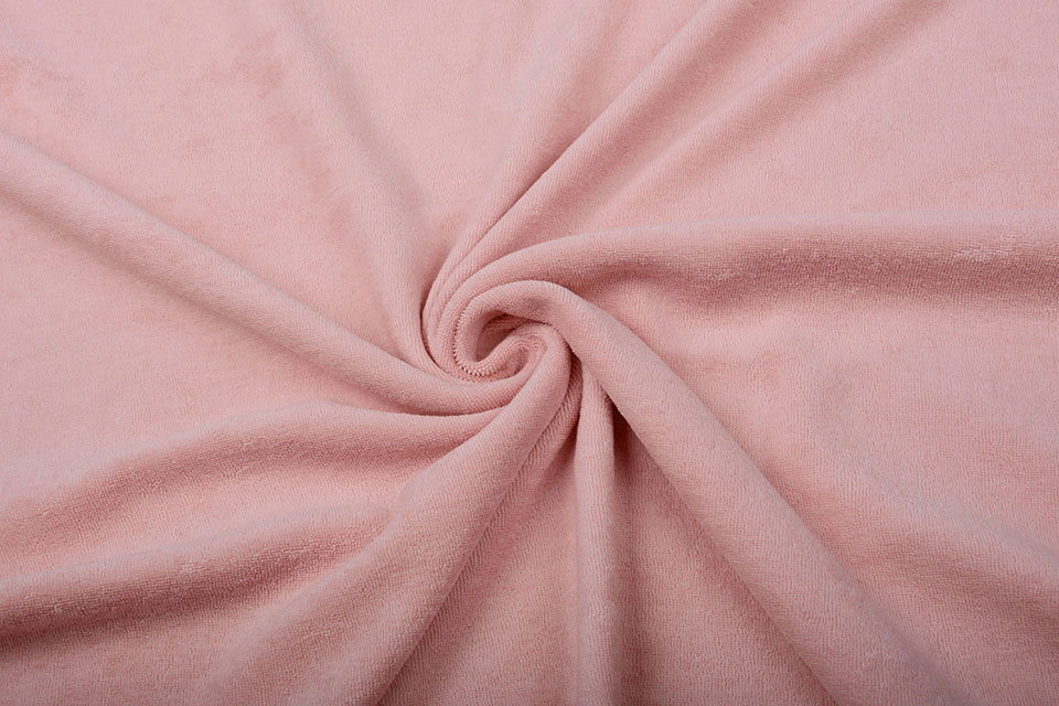 Stretch Frottee Hell Rosa