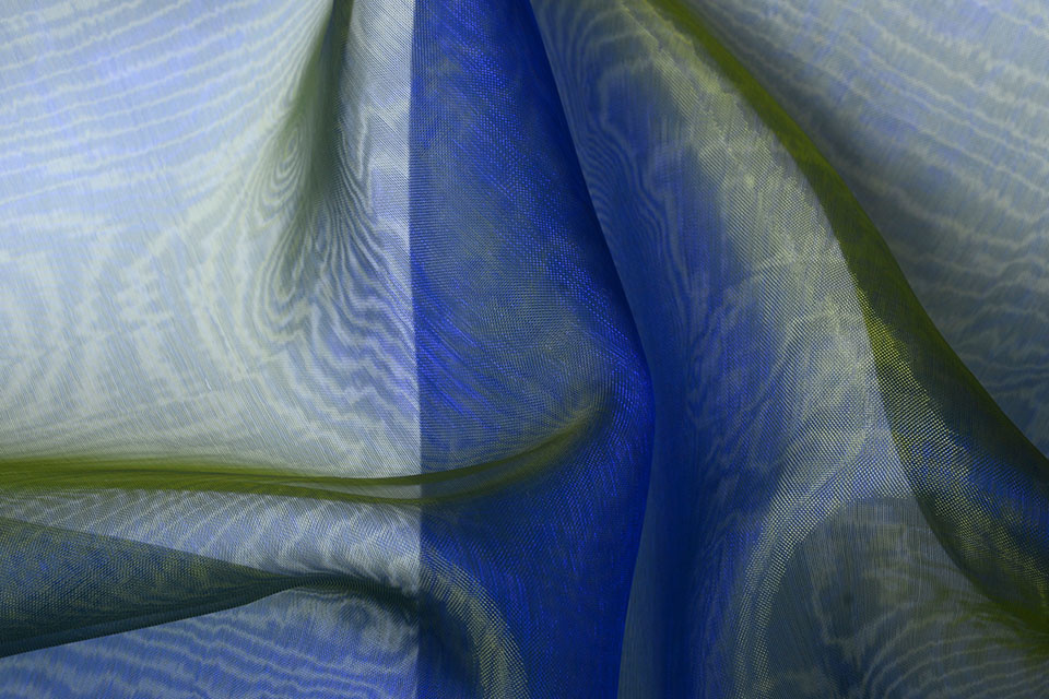 Organza Two-Tone Blue-Yellow