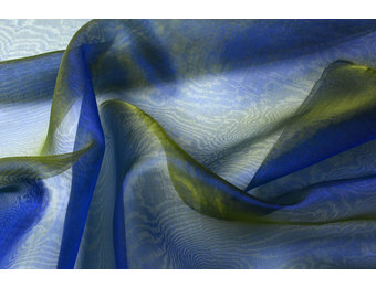 Organza Two-Tone Blau-Gelb