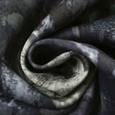 Digitaal Stretch Katoen Watercolor Structure Antraciet