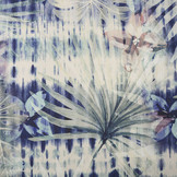 Digital Stretch Cotton Tropical Blue