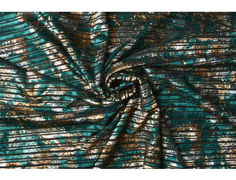 Samt Ripp Floor Meergrün