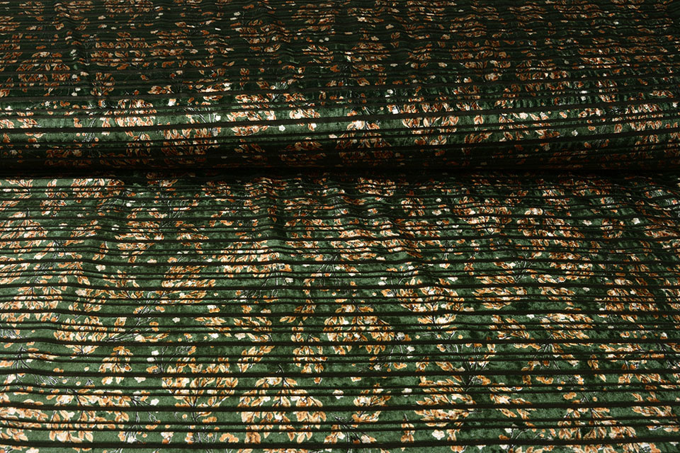 Velvet Rib Laura Dark Green