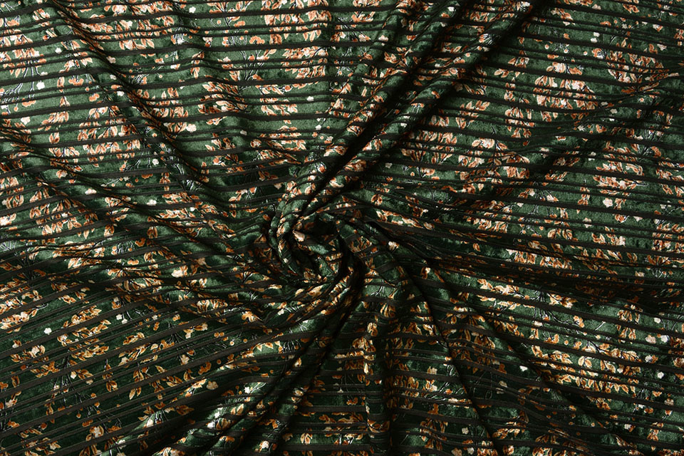 Fluweel Rib Laura Donker Groen