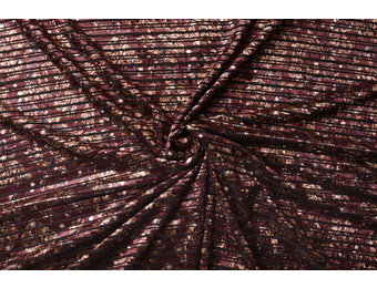 Fluweel Rib Laura Licht Aubergine
