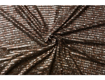 Fluweel Rib Laura Bruin