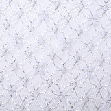 Lurex on Tulle Brilo Flowers Silver