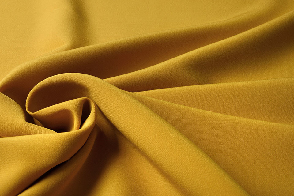 Cupro Fabric Ocher