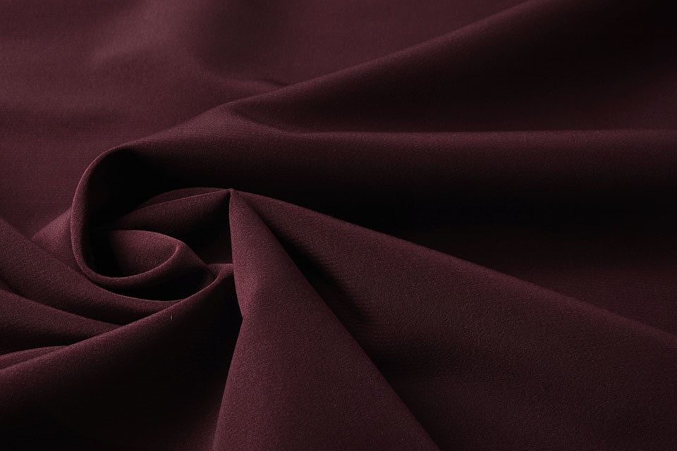 Cupro Stof Bordeaux
