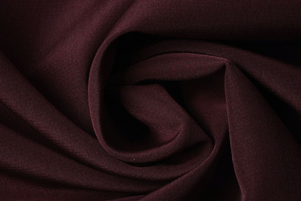 Cupro Stof Bordeaux
