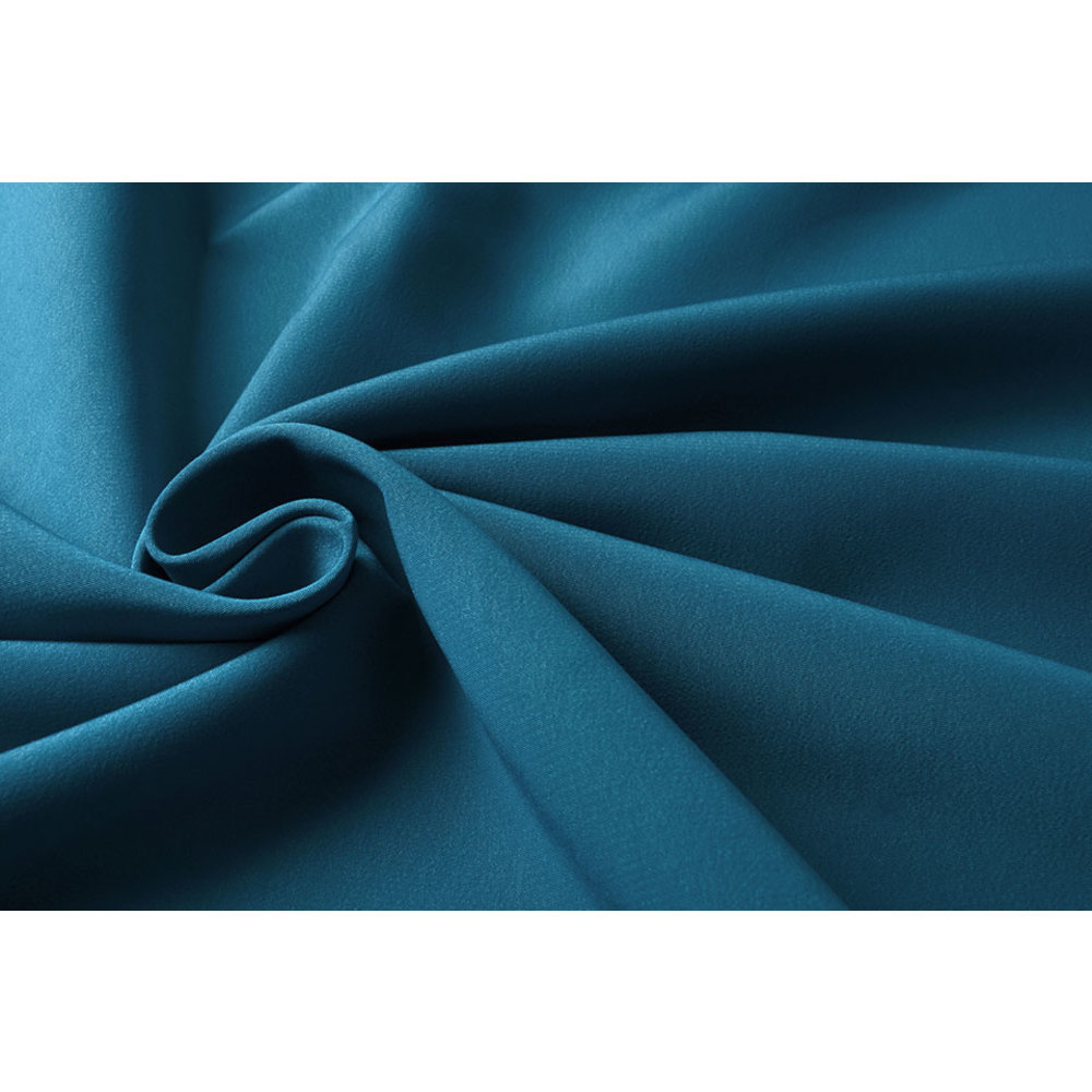 Cupro Stof Donker Aqua YES Fabrics