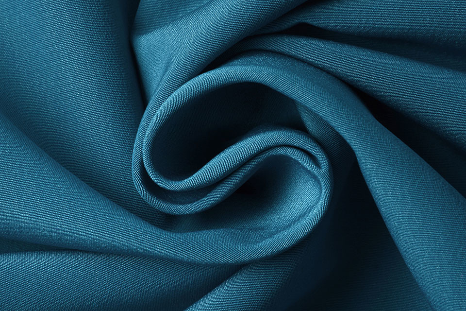 Cupro Stoff Dunkel Aqua