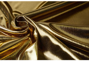 Lamé Auf Charmeuse  Gold