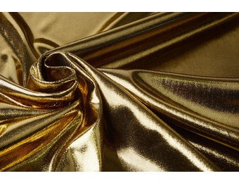 Lamé Auf Charmeuse Gold
