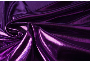 Lamé on Charmeuse Purple