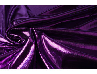 Lamé on Charmeuse Purple