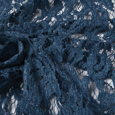 Samt Spitze Julia Blau