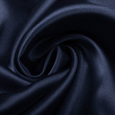 Stretch Satijn Marine Blauw