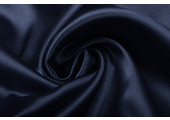 Stretch Satin Navy Blue