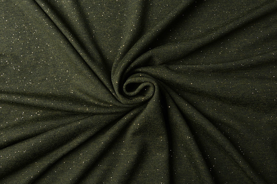Glitter Jersey Army Green