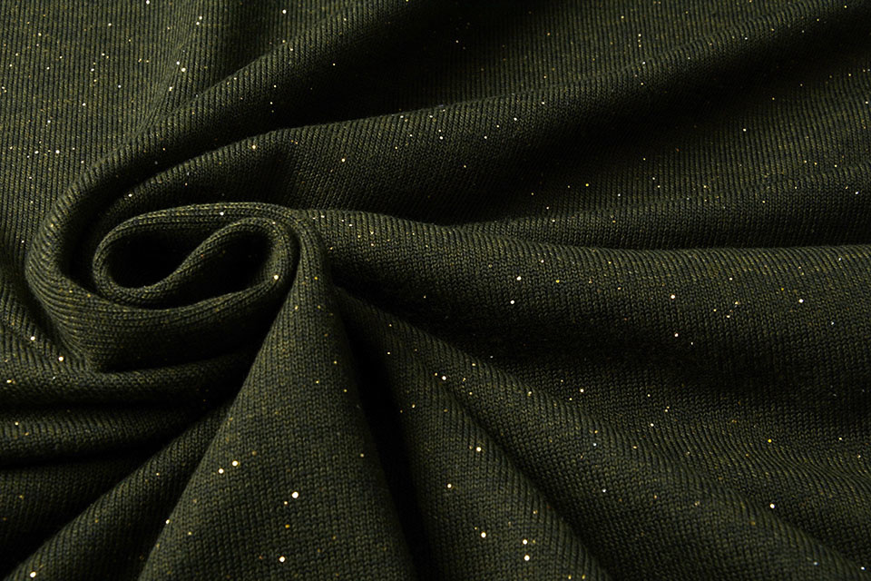 Glitter Jersey Army Green