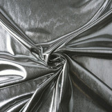 Lamé on Charmeuse Silver