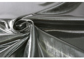 Lamé on Charmeuse Silver