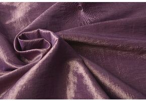 Crinkle Taft Geborduurd Oud Lila Paars