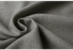 Poly Wool Herringbone Gray